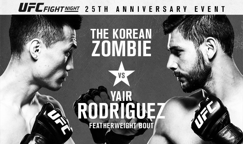 UFC Fight Night 139 – Korean Zombie vs. Yair Rodriguez – Betting Predictions
