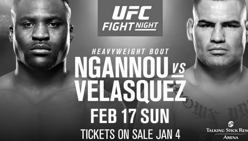 Francis Ngannou Versus Cain Velasquez UFC Poster