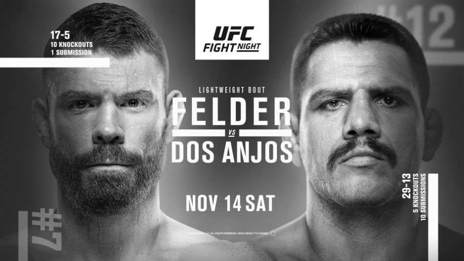 UFC Fight Night 183 – Rafael Dos Anjos vs. Paul Felder – Main Event Betting Prediction
