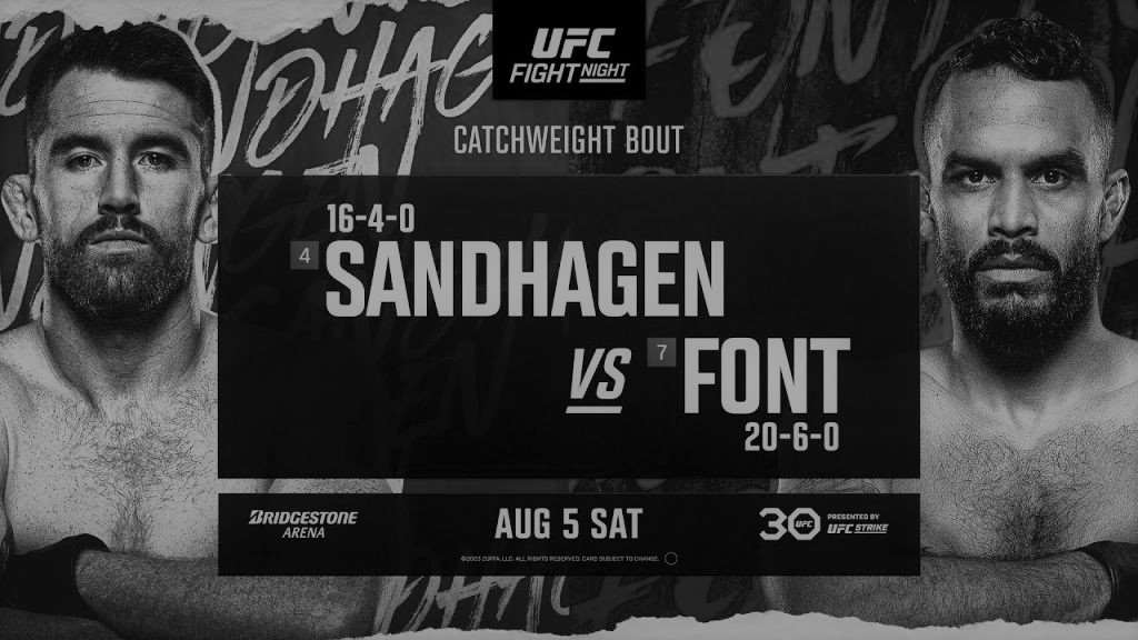 UFC on ESPN 50 – Cory Sandhagen vs. Rob Font – Main Card Betting Predictions